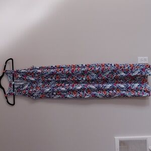 OLD NAVY Maternity Floral Bird Print Maxi Dress M